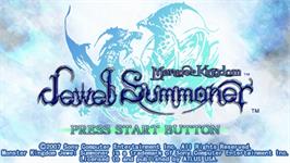 Title screen of Monster Kingdom: Jewel Summoner on the Sony PSP.