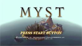 Title screen of Myst on the Sony PSP.