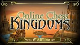 Title screen of Online Chess Kingdoms on the Sony PSP.