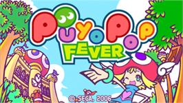 Title screen of Puyo Pop Fever on the Sony PSP.