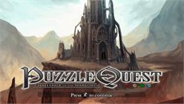 Title screen of Puzzle Quest: Challenge of the Warlords on the Sony PSP.