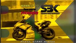 Title screen of SBK-07: Superbike World Championship on the Sony PSP.