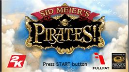 Title screen of Sid Meier's Pirates on the Sony PSP.
