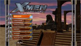 Title screen of X-Men: Legends II - Rise of Apocalypse on the Sony PSP.