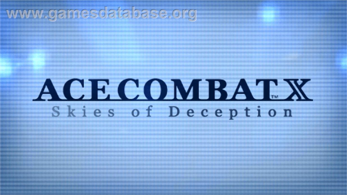 Ace Combat X: Skies of Deception - Sony PSP - Artwork - Title Screen