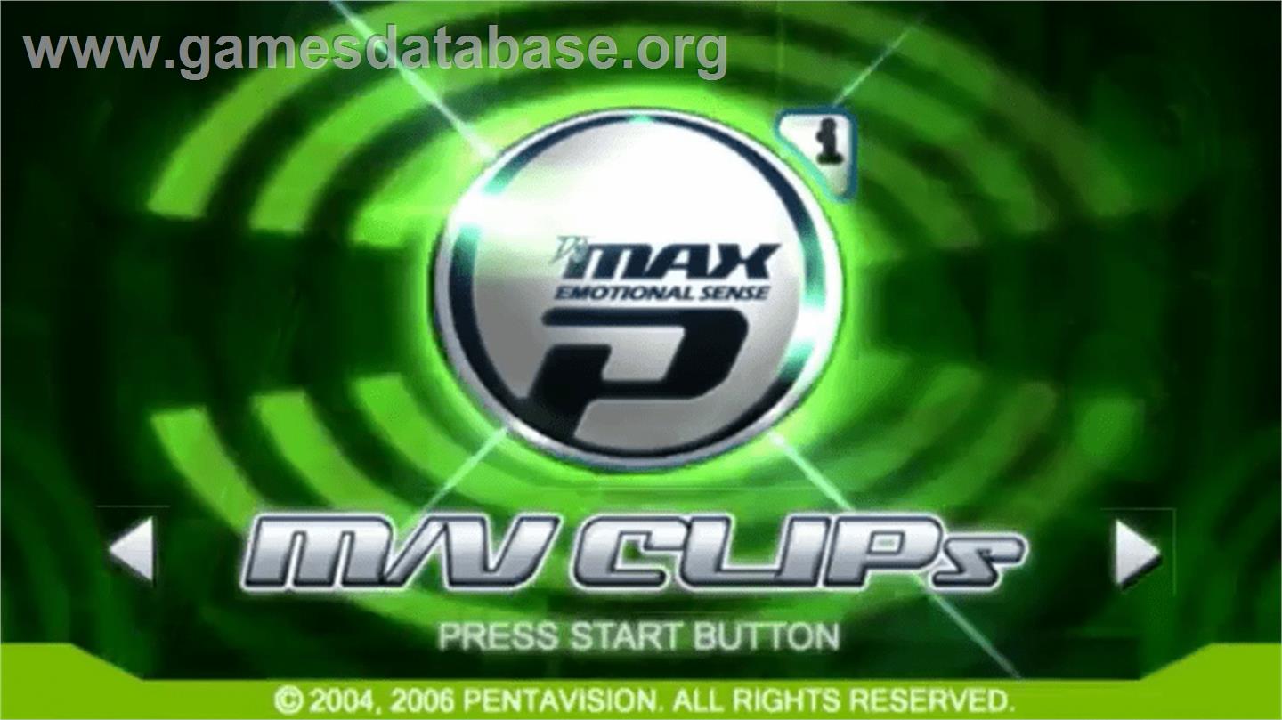 DJ Max Portable - Sony PSP - Artwork - Title Screen