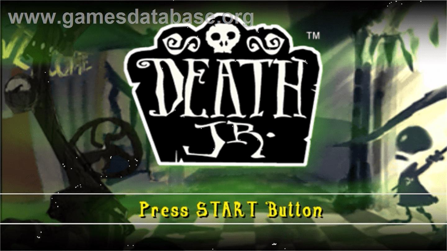 Death Jr. - Sony PSP - Artwork - Title Screen