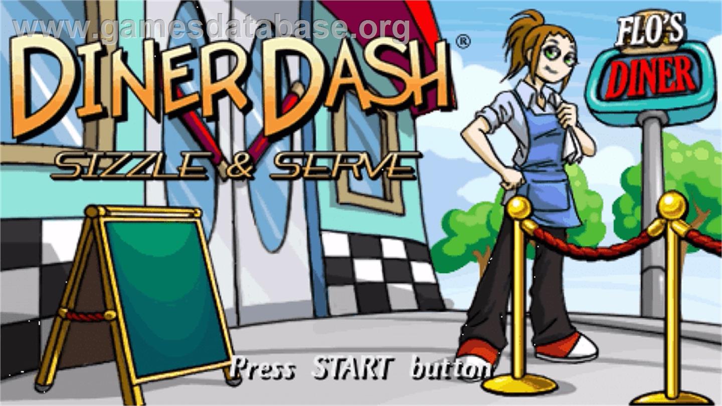 Diner Dash: Sizzle & Serve - Sony PSP - Artwork - Title Screen