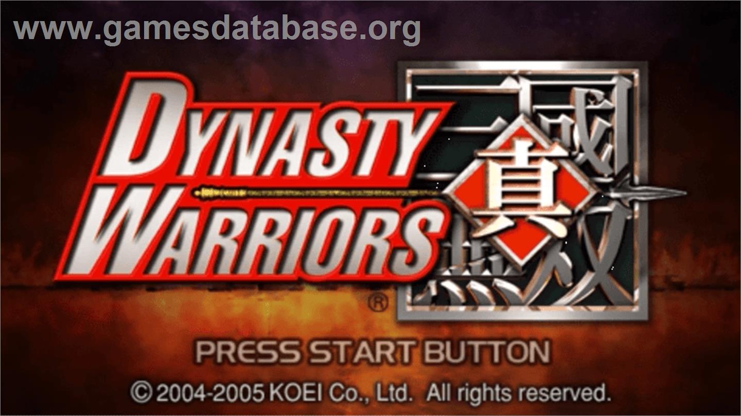 Dynasty Warriors - Sony PSP - Artwork - Title Screen