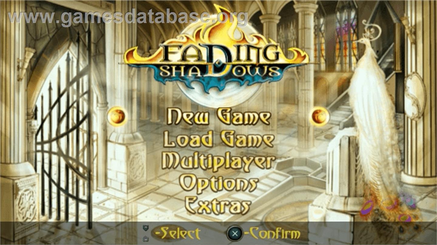 Fading Shadows - Sony PSP - Artwork - Title Screen