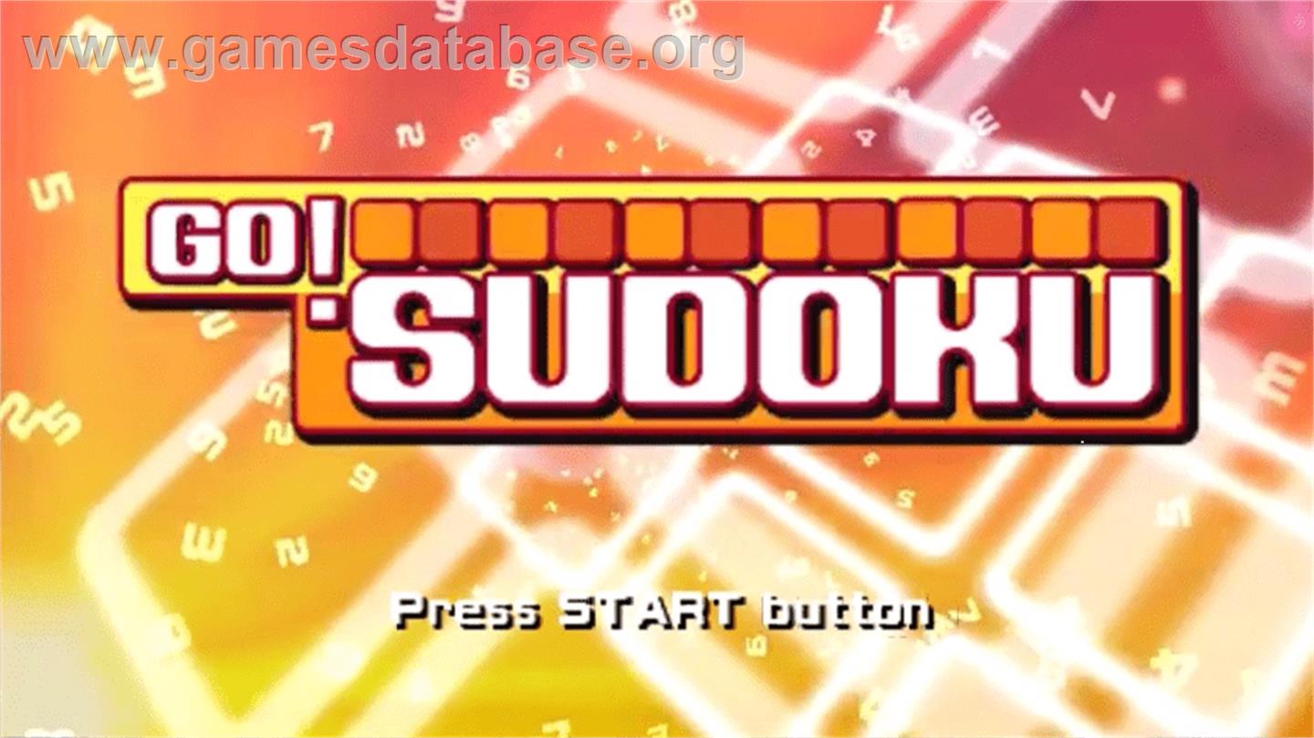 Go! Sudoku - Sony PSP - Artwork - Title Screen