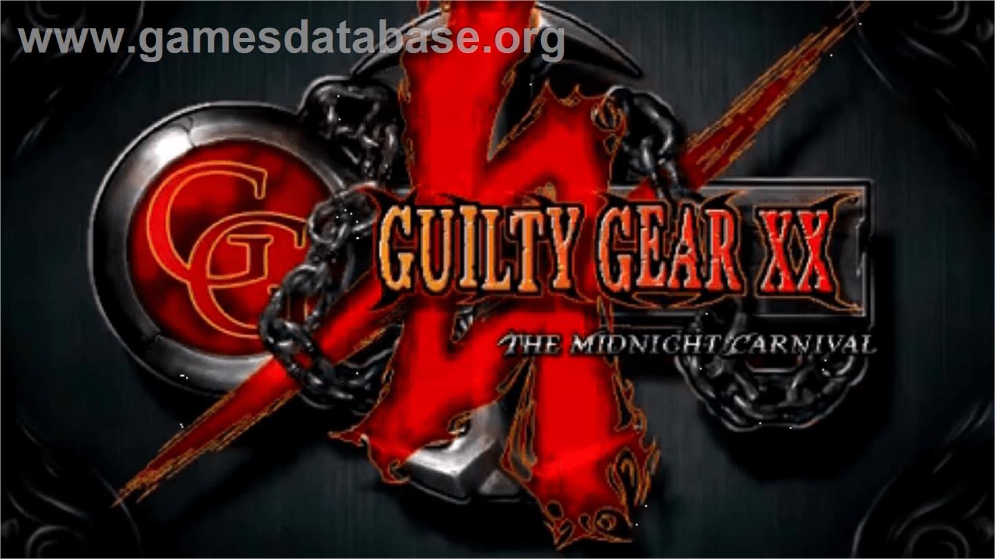 Guilty Gear XX #Reload - Sony PSP - Artwork - Title Screen