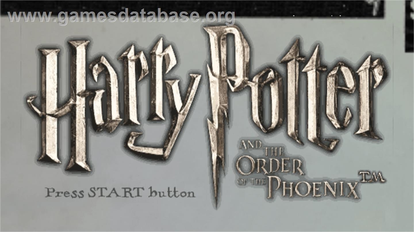 Harry Potter and the Order of the Phoenix - Sony PSP - Artwork - Title Screen