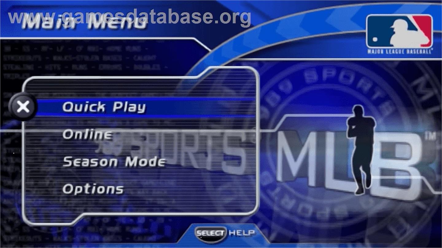 MLB - Sony PSP - Artwork - Title Screen