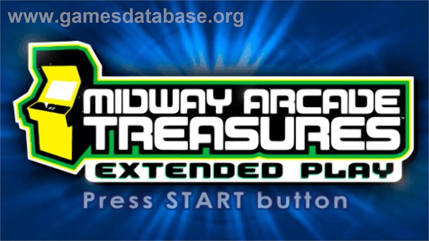 Midway Arcade Treasures: Extended Play - Sony PSP - Artwork - Title Screen