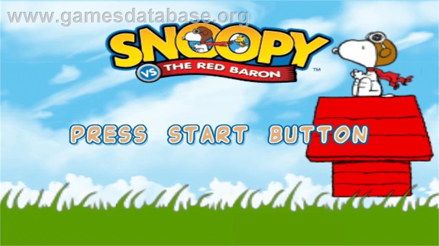 Snoopy vs. the Red Baron - Sony PSP - Artwork - Title Screen
