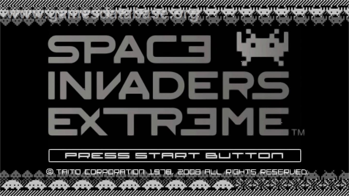 Space Invaders Extreme - Sony PSP - Artwork - Title Screen