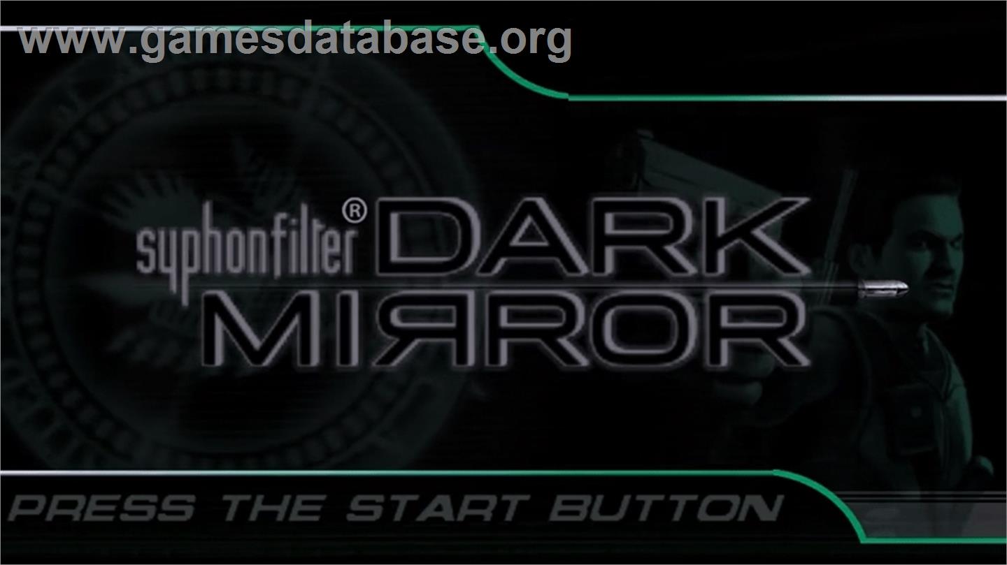 Syphon Filter: Dark Mirror - Sony PSP - Artwork - Title Screen