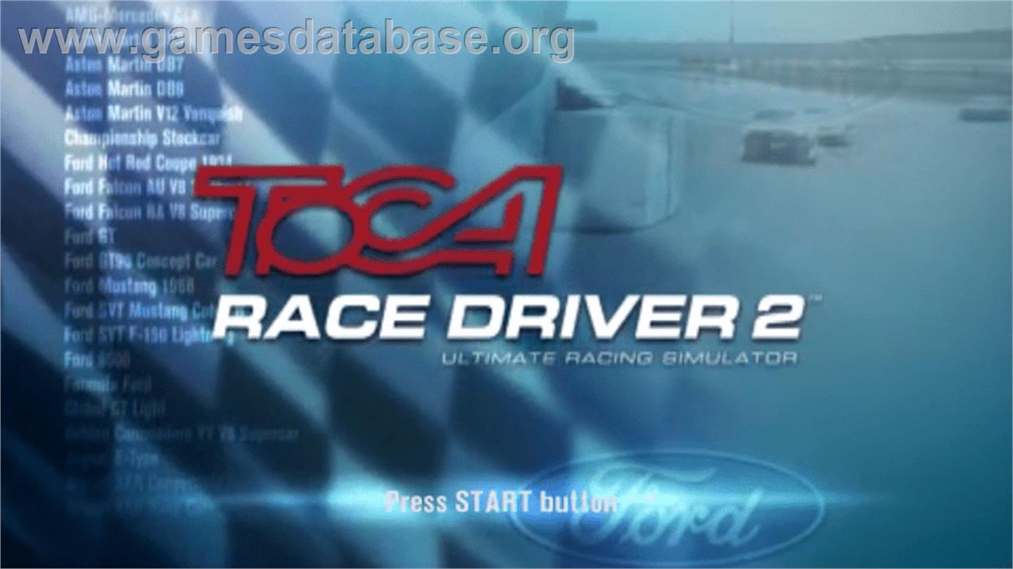 TOCA Race Driver 2 - Sony PSP - Artwork - Title Screen