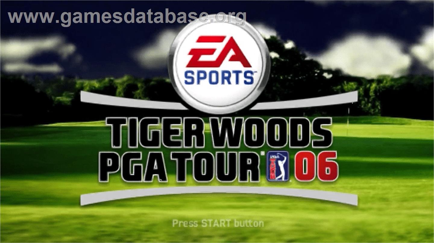Tiger Woods PGA Tour 6 - Sony PSP - Artwork - Title Screen