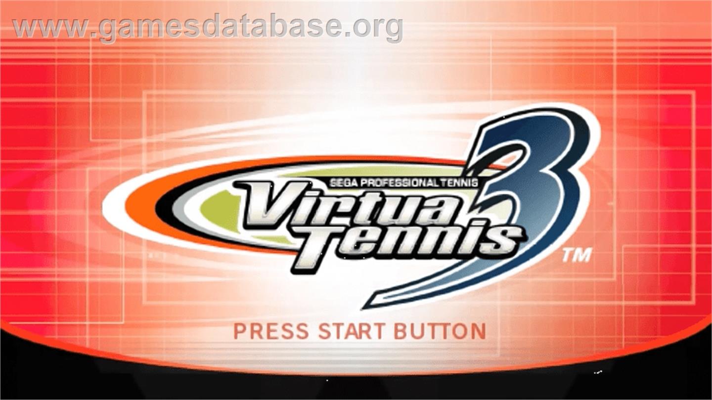 Virtua Tennis 3 - Sony PSP - Artwork - Title Screen