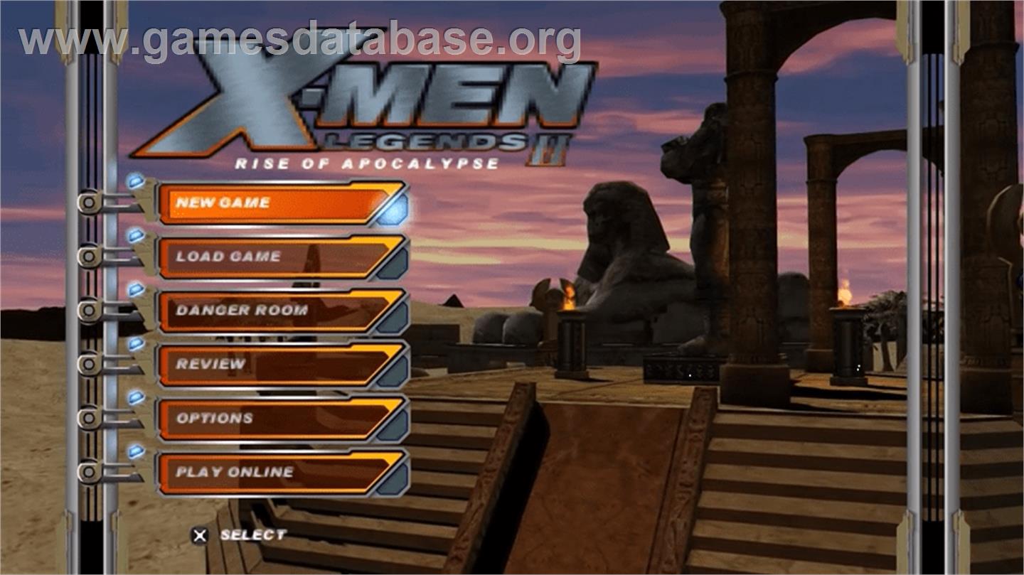 X-Men: Legends II - Rise of Apocalypse - Sony PSP - Artwork - Title Screen