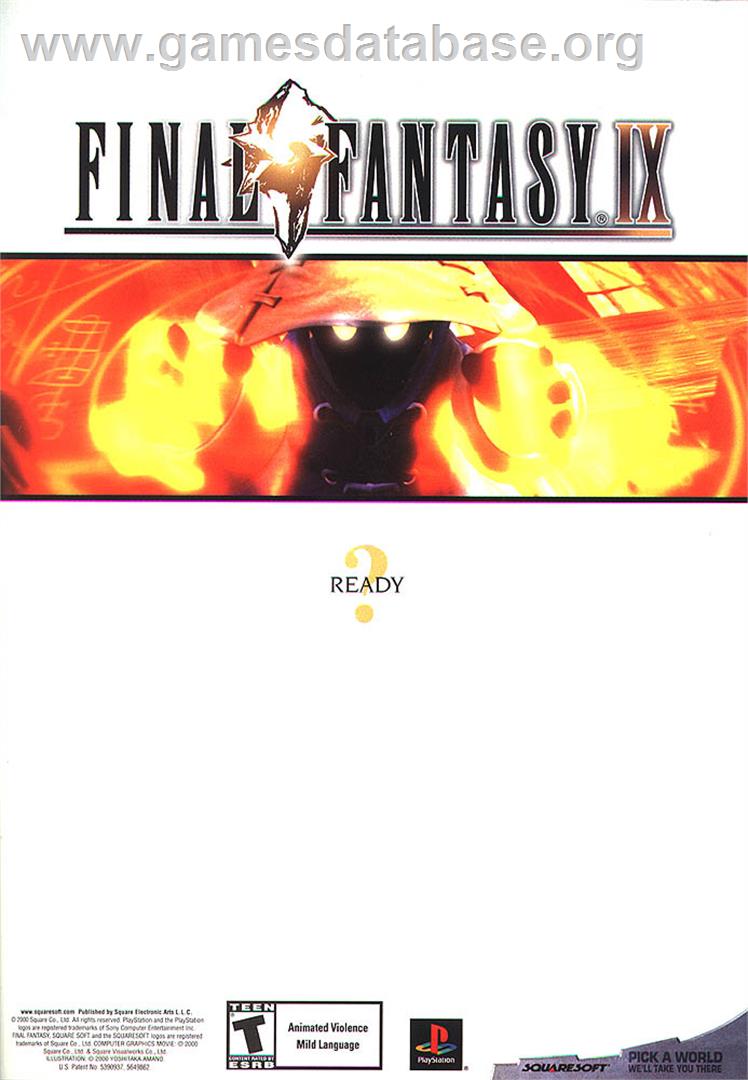 Final Fantasy IX - Sony Playstation - Artwork - Advert