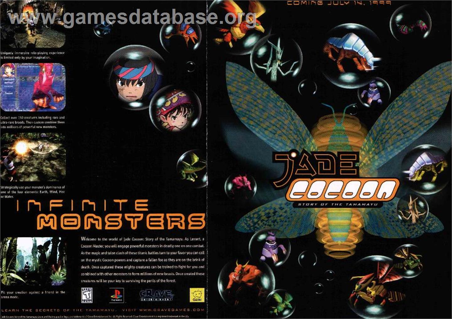 Jade Cocoon: Story of the Tamamayu - Sony Playstation - Artwork - Advert