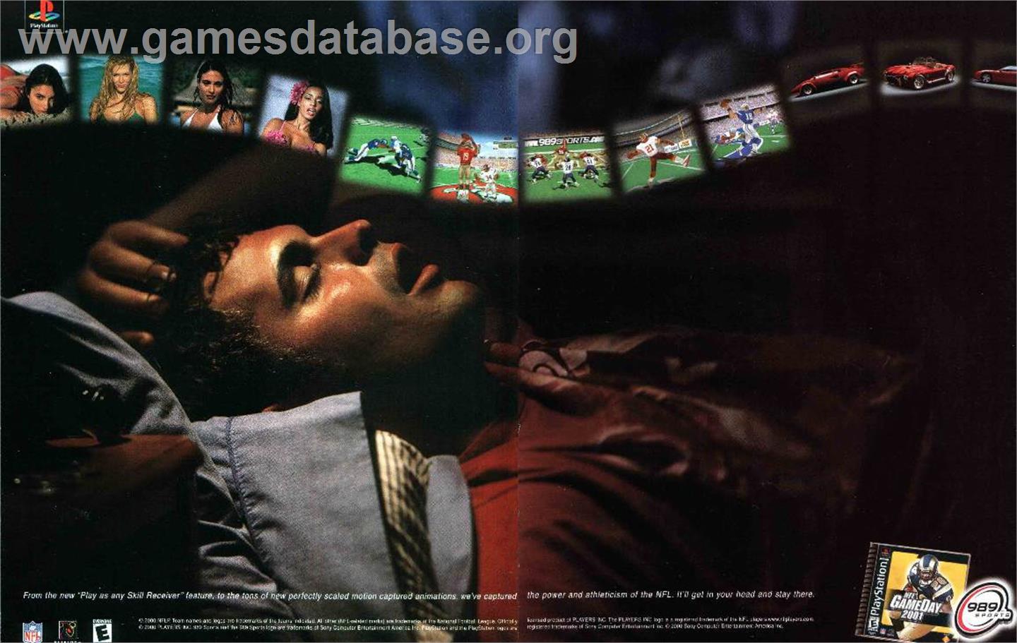 NFL GameDay 2001 - Sony Playstation - Artwork - Advert
