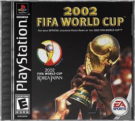 Box cover for 2002 FIFA World Cup on the Sony Playstation.