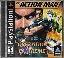 Box cover for Action Man: Operation Extreme on the Sony Playstation.