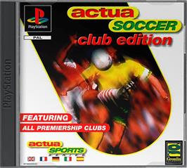 Box cover for Actua Soccer: Club Edition on the Sony Playstation.