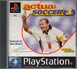 Box cover for Actua Soccer 3 on the Sony Playstation.