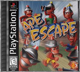 Box cover for Ape Escape on the Sony Playstation.