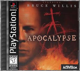 Box cover for Apocalypse on the Sony Playstation.