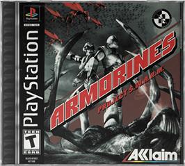 Box cover for Armorines: Project S.W.A.R.M. on the Sony Playstation.