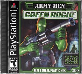 Box cover for Army Men: Green Rogue on the Sony Playstation.