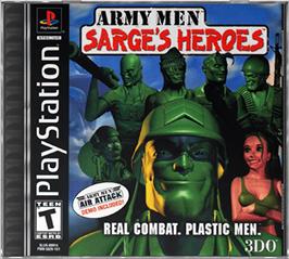 Box cover for Army Men: Sarge's Heroes on the Sony Playstation.