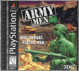 Box cover for Army Men 3D on the Sony Playstation.