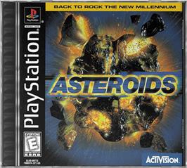Box cover for Asteroids on the Sony Playstation.