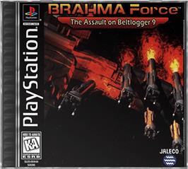 Box cover for BRAHMA Force: The Assault on Beltlogger 9 on the Sony Playstation.
