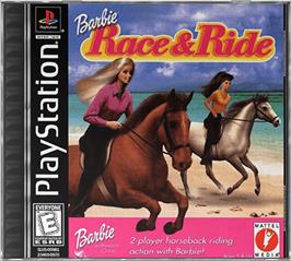 Box cover for Barbie: Race and Ride on the Sony Playstation.
