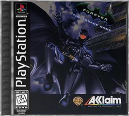 Box cover for Batman Forever: The Arcade Game on the Sony Playstation.