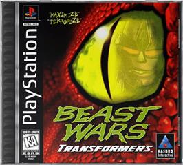Box cover for Beast Wars: Transformers on the Sony Playstation.