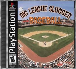 Box cover for Big League Slugger Baseball on the Sony Playstation.