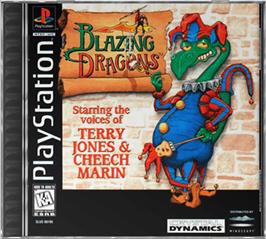 Box cover for Blazing Dragons on the Sony Playstation.