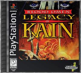 Box cover for Blood Omen: Legacy of Kain on the Sony Playstation.