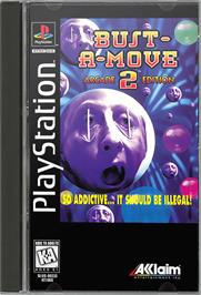 Box cover for Bust-A-Move 2: Arcade Edition on the Sony Playstation.