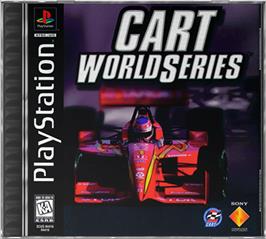 Box cover for CART World Series on the Sony Playstation.