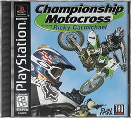 Box cover for Championship Motocross Featuring Ricky Carmichael on the Sony Playstation.
